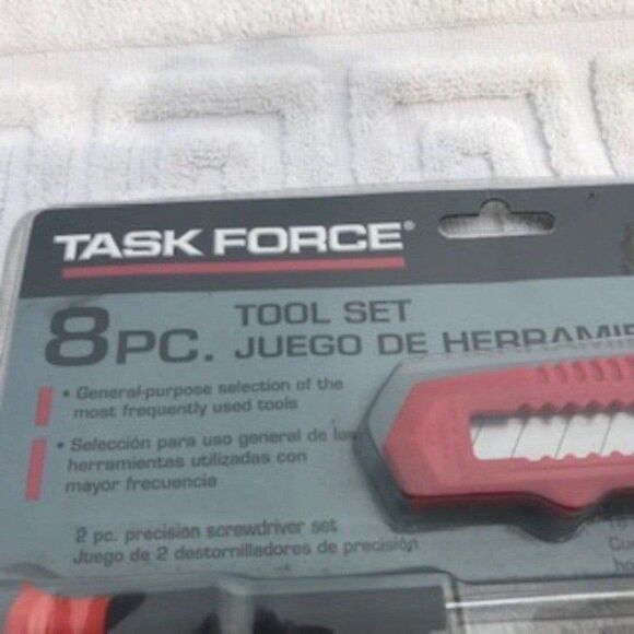 Home Tool Set . General Purpose . 8 Pc ..... Task Force - Picture 2 of 3